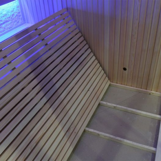 EO-SPA Sauna E1219A licht pijnboom 160x160 cm. 6.8kW Cilindro