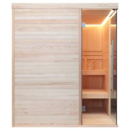 AWT Sauna E1805 pijnboomhout 180x180 cm. zonder oven