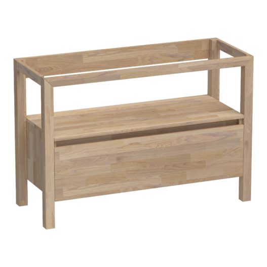 Onderkast Natural Wood Staand 120 Grey Oak