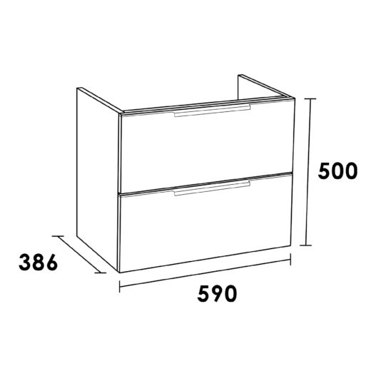 Onderkast EVO SMALL 60 Legno Viola