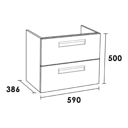 Onderkast IQ SMALL 60 Legno Viola