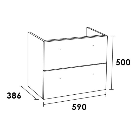 Onderkast EX SMALL 60 Legno Viola