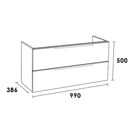 Onderkast EVO SMALL 100 Legno Viola