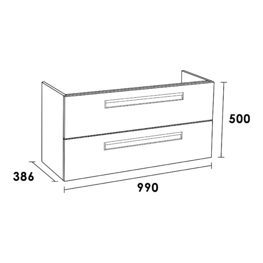 Onderkast IQ SMALL 100 Legno Viola