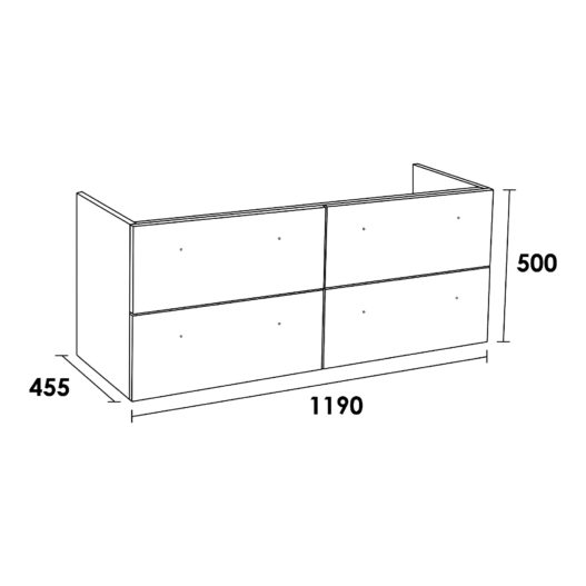 Onderkast EX 120-4 Legno Calore