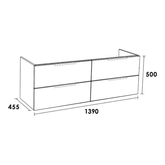 Onderkast EVO 140 Legno Calore