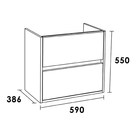 Onderkast NEXXT SMALL 60 Legno Calore