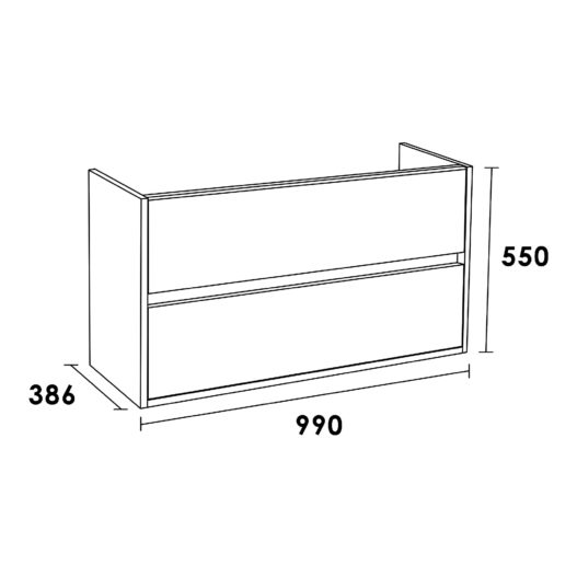 Onderkast NEXXT SMALL 100 Legno Calore