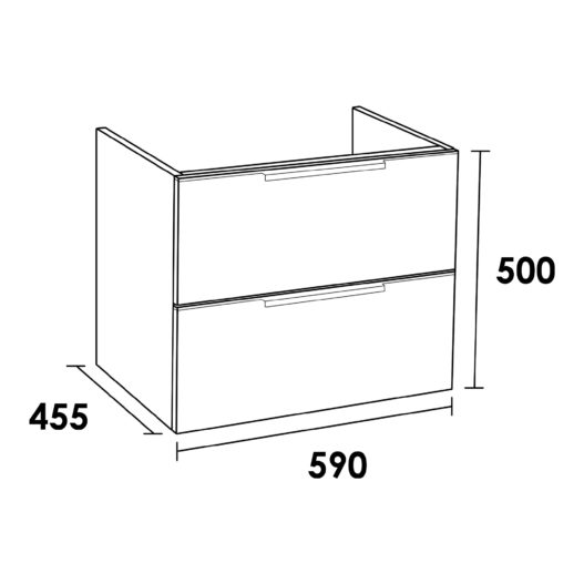 Onderkast EVO 60 Mat Wit