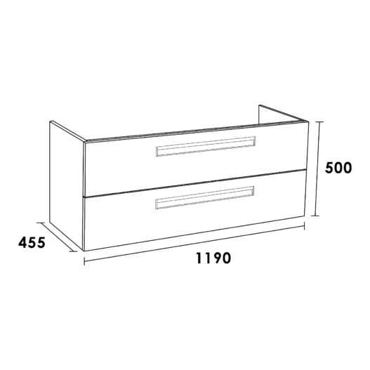 Onderkast IQ 120-1 Legno Viola