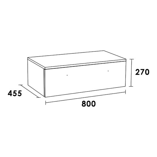 Onderkast Sharp Onder 80 Hoogglans Wit