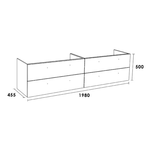 Onderkast EX 100 Legno Calore