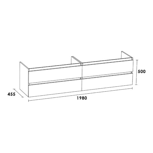 Onderkast Solution 100 Legno Calore