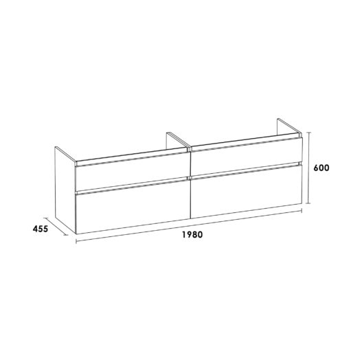 Onderkast Advance 100 Legno Viola