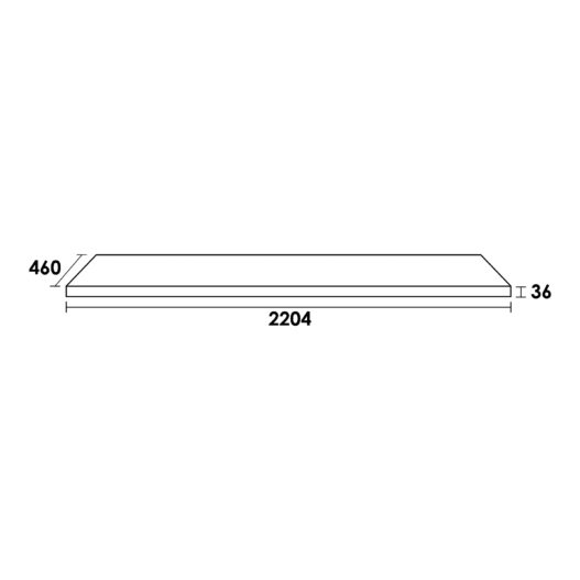 Topblad MFC 220 Burned Bark (36 mm)