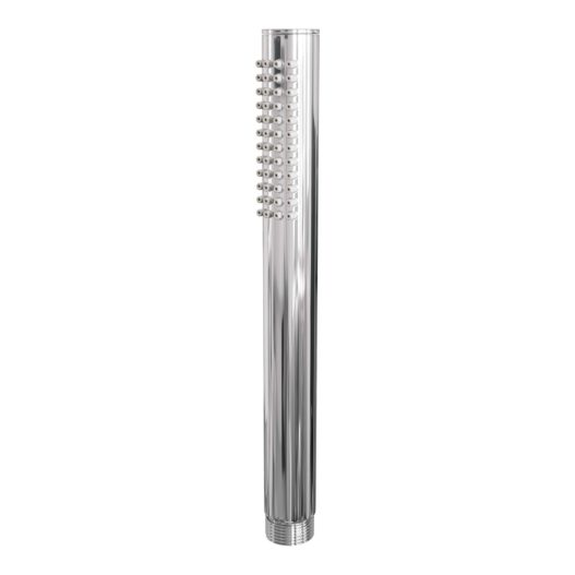 BRAUER Chrome Edition thermostatische inbouw regendouche SET 01 met 20 cm douchekop en rechte muurarm en staaf handdouche en doucheslang en wandaansluitbocht chroom