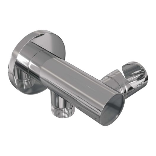 BRAUER Chrome Edition thermostatische inbouw regendouche SET 01 met 20 cm douchekop en rechte muurarm en staaf handdouche en doucheslang en wandaansluitbocht chroom