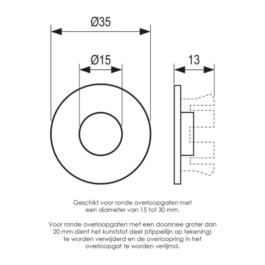 BRAUER Overloopring chroom