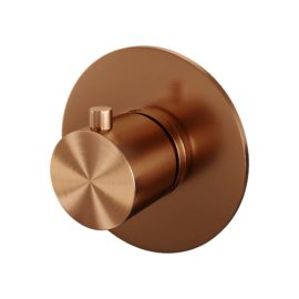 BRAUER Copper Edition losse inbouwthermostaat met in- en afbouwdelen koper geborsteld PVD