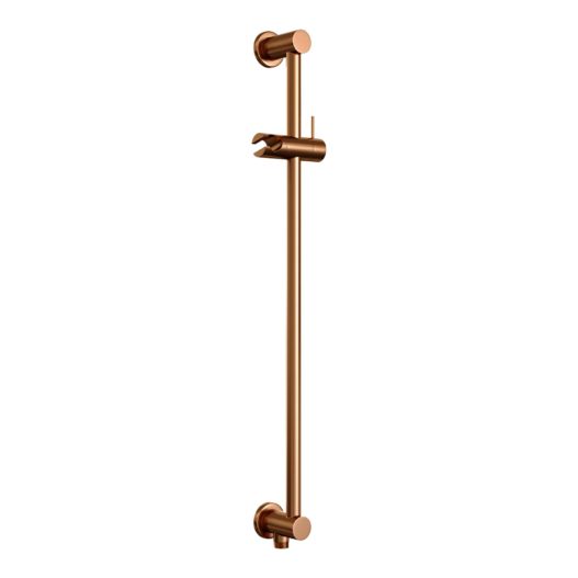 BRAUER Copper Edition thermostatische inbouw regendouche SET 17 met 20 cm douchekop en plafondarm en staaf handdouche en doucheslang en geïntegreerde glijstang koper geborsteld PVD