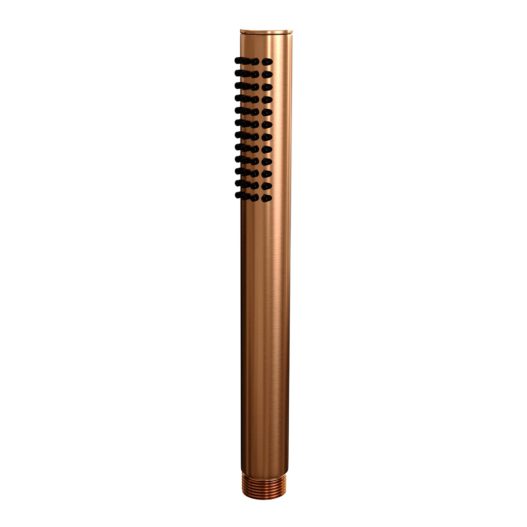 BRAUER Copper Edition thermostatische inbouw regendouche 3-weg omstelling SET 28 met 30 cm douchekop en gebogen muurarm en staaf handdouche en doucheslang en wandaansluitbocht koper geborsteld PVD