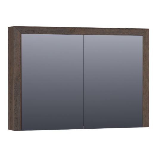 Spiegelkast Massief Eiken 100 Black Oak