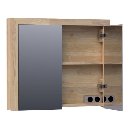 Spiegelkast Natural Wood 80 Grey Oak