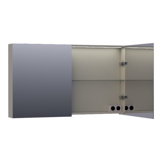 Spiegelkast Dual 120 Mat Taupe