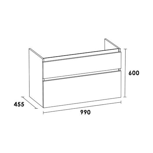 Onderkast Advance 100 Legno Viola