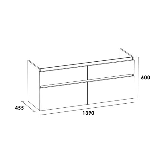 Onderkast Advance 140 Grey Canyon