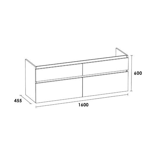 Onderkast Advance 160 Almond