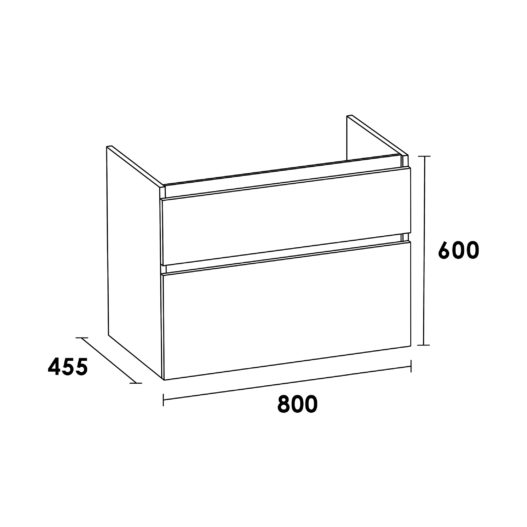 Onderkast Advance 80 Birch