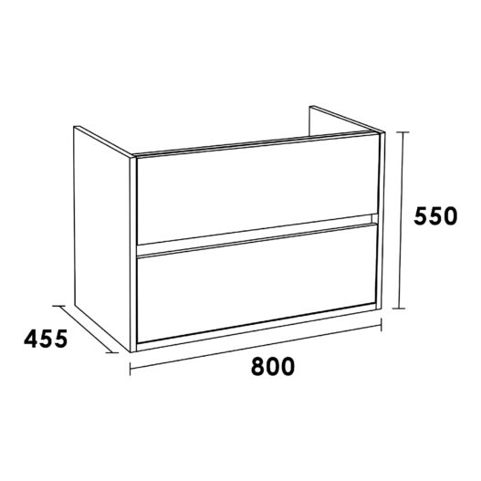 Onderkast NEXXT 80 Almond