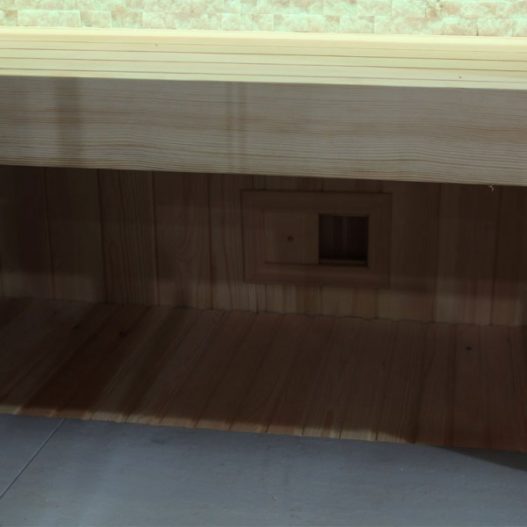 AWT Sauna E1252C populier 100x110 cm. 6.8 kW Cilindro