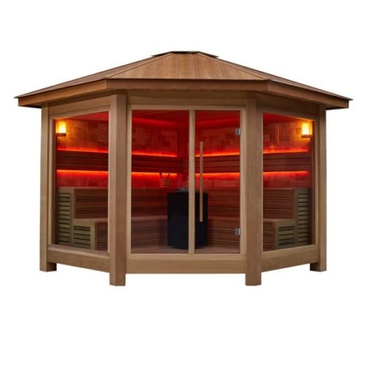 AWT Sauna LT1501B red cedar 300x300 10.8kW Vitra combi