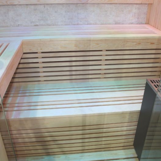 AWT Sauna E1102C populier 180x150 cm. 9 kW Cilindro