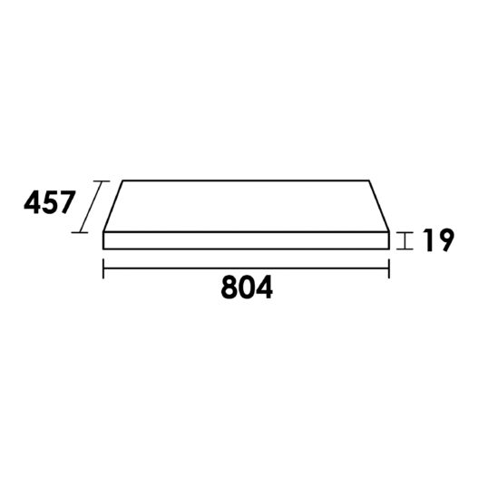 Topblad Massief Eiken 80 Black Oak (19 mm)