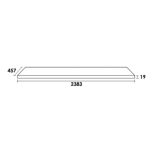 Topblad Massief Eiken 240 Smoked Oak (19 mm)