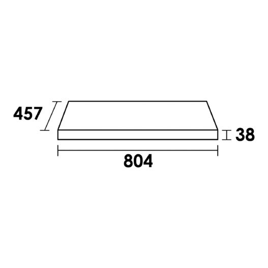 Topblad Massief Eiken 80 Black Oak (38 mm)