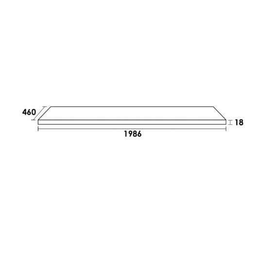 Topblad MFC 200 Legno Viola (18 mm)