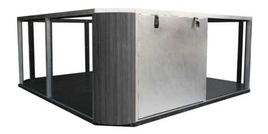 AWT SPA IN-591 classic SilverMarble 220x186 cm. grijs