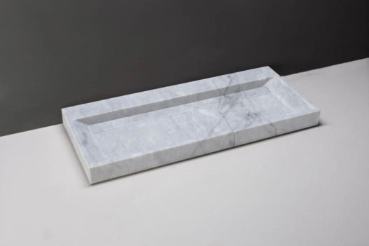 BELLEZZA CARRARA GEPOLIJST 120,5X51,5X9CM 1XØ36MM